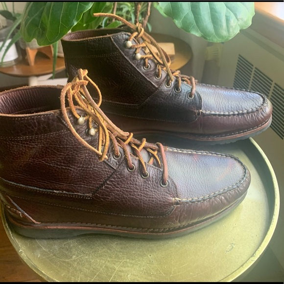 Allen Edmonds 10.5 D Yuma Bison Leather Boot With Shoe Trees - Picture 3 of 10